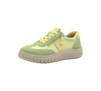 Tamaris Comfort Damen Sneaker flach mit Chunky-Sohle Low Top, Mehrfarbig (Yellow/Green), 37 EU