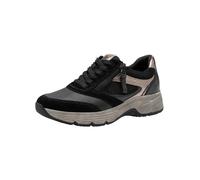Tamaris Comfort Damen Sneaker flach mit Reißverschluss Elastisch, Schwarz (Black Comb), 39 EU