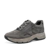Tamaris Comfort Damen Sneaker flach mit Reißverschluss Wasserabweisend, Grau (Anthracite), 40 EU