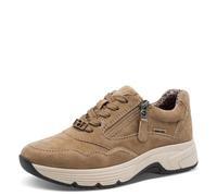 Tamaris Comfort Damen Sneaker flach mit Reißverschluss Wasserabweisend, Grau (Pepper), 42 EU