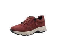 Tamaris Comfort Damen Sneaker flach mit Reißverschluss Wasserabweisend, Rot (Bordeaux), 38 EU