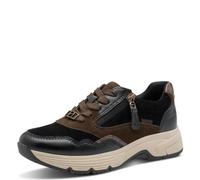 Tamaris Comfort Damen Sneaker flach mit Reißverschluss Wasserabweisend, Schwarz (Black Comb), 37 EU