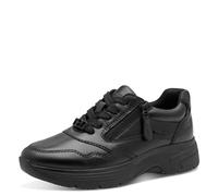 Tamaris Comfort Damen Sneaker flach mit Reißverschluss Wasserabweisend, Schwarz (Black Nap Uni), 39 EU