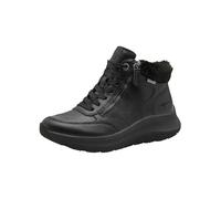 Tamaris Comfort Damen Sneaker hoch mit Reißverschluss Kunstfell, Schwarz (Black), 39 EU