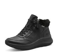 Tamaris Comfort Damen Sneaker hoch mit Reißverschluss Kunstfell, Schwarz (Black), 42 EU