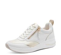 Tamaris Comfort Damen Sneaker Low 8-83714-43 White/Gold (weiß, 37 EU)