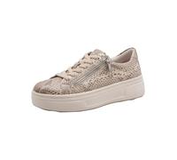 Tamaris Comfort Damen Sneaker Low 8-83726-44 BEIGE Snake (beige, 36 EU)