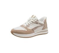 Tamaris Damen-Schnürer BEIGE COMB Comfort Low Beige/Braun Größe 40
