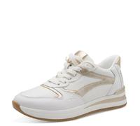 Tamaris Comfort Damen Sneaker Low 8-83737-46 White/Gold (weiß, 40 EU)
