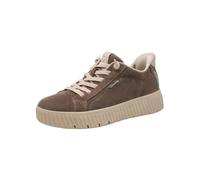 Tamaris Comfort Damen Step IN Leder Sneaker flach zum Schlupfen Wide Fit Mushroom Suede 40