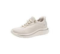Tamaris Comfort Damen Step IN Sneaker flach zum Schlupfen Sportlich, Beige (Beige), 37 EU