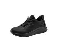Tamaris Comfort Damen Step IN Sneaker flach zum Schlupfen Sportlich, Schwarz (Black), 40 EU