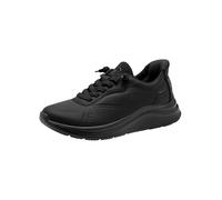 Tamaris Comfort Damen Step IN Sneaker flach zum Schlupfen Sportlich, Schwarz (Black), 42 EU