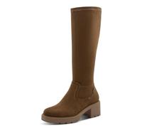 Tamaris Comfort Damen Stiefel mit Blockabsatz Wasserabweisend, Beige (Cappuccino), 39 EU