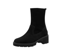 Tamaris Comfort Damen Stiefeletten aus Leder mit Blockabsatz, Schwarz (Black), 38 EU