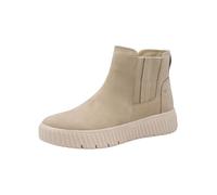 Tamaris Comfort Damen Stiefeletten aus Leder mit Reißverschluss, Beige (Beige), 40 EU