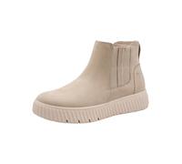 Tamaris Comfort Damen Stiefeletten aus Leder mit Reißverschluss, Beige (Beige), 40 EU