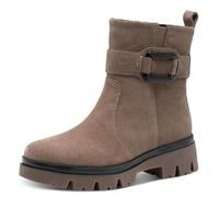 Tamaris Comfort Damen Stiefeletten aus Leder mit Reißverschluss, Braun (Pepper Suede), 42 EU