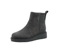 Tamaris Comfort Damen Stiefeletten aus Leder mit Reißverschluss, Grau (Antrac. Suede), 37 EU