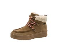 Tamaris Comfort Damen Stiefeletten Wasserabweisend Gefüttert, Beige (Cappuccino), 40 EU