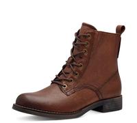 Tamaris COMFORT Damen Stiefeletten zum Schnüren mit Reißverschluss Herbst, Braun (Cognac), 37 EU