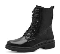 Tamaris COMFORT Damen Stiefeletten zum Schnüren mit Reißverschluss Herbst, Schwarz (Black Patent), 39 EU