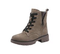 Tamaris Comfort Damen-Stiefeletten zum Schnüren mit Stretch-Anteil Braun (Pepper Suede) Größe 37