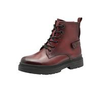Tamaris Comfort Damen Stiefeletten zum Schnüren mit Stretch-Anteil, Rot (Bordeaux), 42 EU