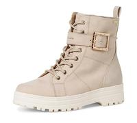 Tamaris COMFORT Damen Stiefeletten zum Schnüren Warm Gefüttert Plateau Comfort Fit, Beige (Ivory), 40 EU