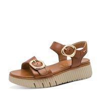 Tamaris COMFORT Damen Wedge/Plat Sand MultiAdjustable COGNAC NAPPA 37