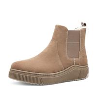 Tamaris COMFORT Damen Winterstiefel ohne Absatz aus Leder Wasserabweisend, Braun (Camel), 36 EU
