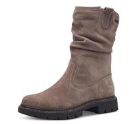 TAMARIS COMFORT Damen Winterstiefel ohne Absatz aus Leder Wasserabweisend, Braun (Pepper Suede), 41 EU