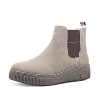 Tamaris COMFORT Damen Winterstiefel ohne Absatz aus Leder Wasserabweisend, Grau (Grey), 37 EU
