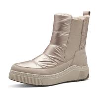 TAMARIS COMFORT Damen Winterstiefel ohne Absatz Gefüttert Wasserabweisend, Beige (Beige), 39 EU