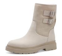 TAMARIS COMFORT Damen Winterstiefel ohne Absatz Gefüttert Wasserabweisend, Beige (Ivory), 40 EU