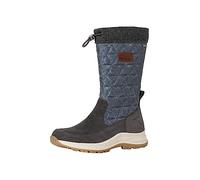 Tamaris COMFORT Damen Winterstiefel ohne Absatz Warm Gefüttert mit Reißverschluss Comfort Fit, Grau (Graphite), 39 EU
