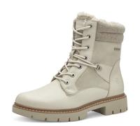 TAMARIS COMFORT Damen Winterstiefeletten zum Schnüren Gefüttert Wasserabweisend, Beige (Ivory), 37 EU