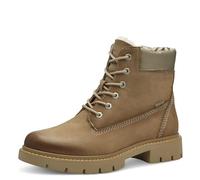TAMARIS COMFORT Damen Winterstiefeletten zum Schnüren Gefüttert Wasserabweisend, Braun (Camel Nubuc), 36 EU