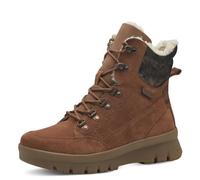 TAMARIS COMFORT Damen Winterstiefeletten zum Schnüren mit Reißverschluss Gefüttert, Braun (Cognac Suede), 42 EU