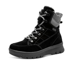 Tamaris COMFORT Damen Winterstiefeletten zum Schnüren mit Reißverschluss Gefüttert, Schwarz (Black), 38 EU