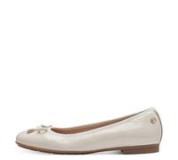 TAMARIS COMFORT Damenschuhe Ballerinas CREME PATENT CREME PATENT - Gr. - 39