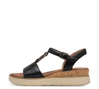 TAMARIS COMFORT Damenschuhe Keilsandaletten BLACK BLACK - Gr. - 38