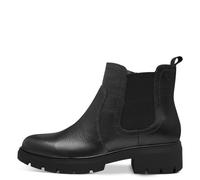 Tamaris Damen Chelsea Boot 8-85420-43 022 Comfort Fit Leder Reißverschluss Schwarz Gr. 39