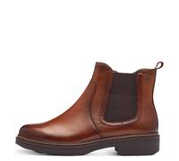 Tamaris COMFORT Damen Chelsea Boots aus Leder Herbst, Braun (Cognac), 38 EU