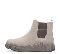 TAMARIS COMFORT Damen Winterstiefel ohne Absatz aus Leder Wasserabweisend, Grau (Grey), 37 EU