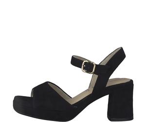 Tamaris Comfort Damenschuhe Riemchensandalen BLACK BLACK - Gr. - 37