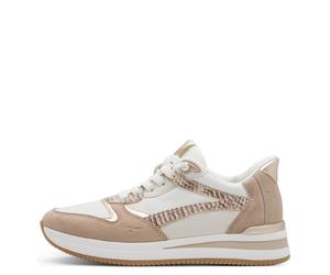 TAMARIS COMFORT Damenschuhe Sportliche Schnürer BEIGE COMB BEIGE COMB - Gr. - 37
