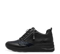TAMARIS COMFORT Damenschuhe Sportliche Schnürer BLACK NAPPA BLACK NAPPA - Gr. - 42
