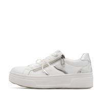 TAMARIS COMFORT Damenschuhe Sportliche Schnürer WHITE/SILVER WHITE/SILVER - Gr. - 39