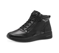 TAMARIS Comfort Damen Sneaker hoch zum Schnüren mit Reißverschluss, Schwarz (Black), 38 EU